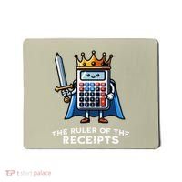 Funny Accountant Ruler Of The Receipts Taxes Bookkeeper Mousepad thumb 0