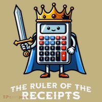 Funny Accountant Ruler Of The Receipts Taxes Bookkeeper Mousepad thumb 1
