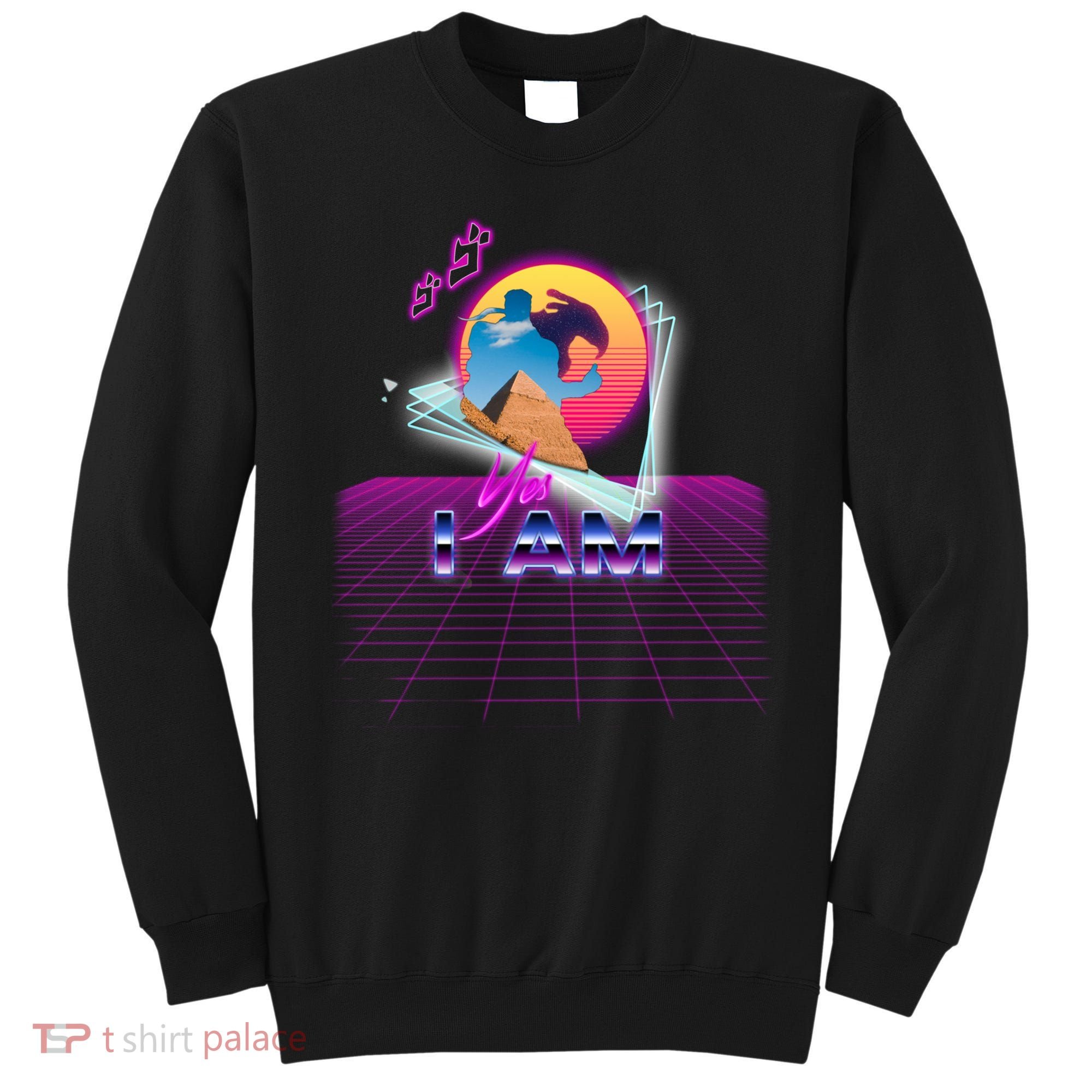Funny Aesthetic Retro Vaporwave Synthwave Avdol Yes I Am Meme Quote Sweatshirt