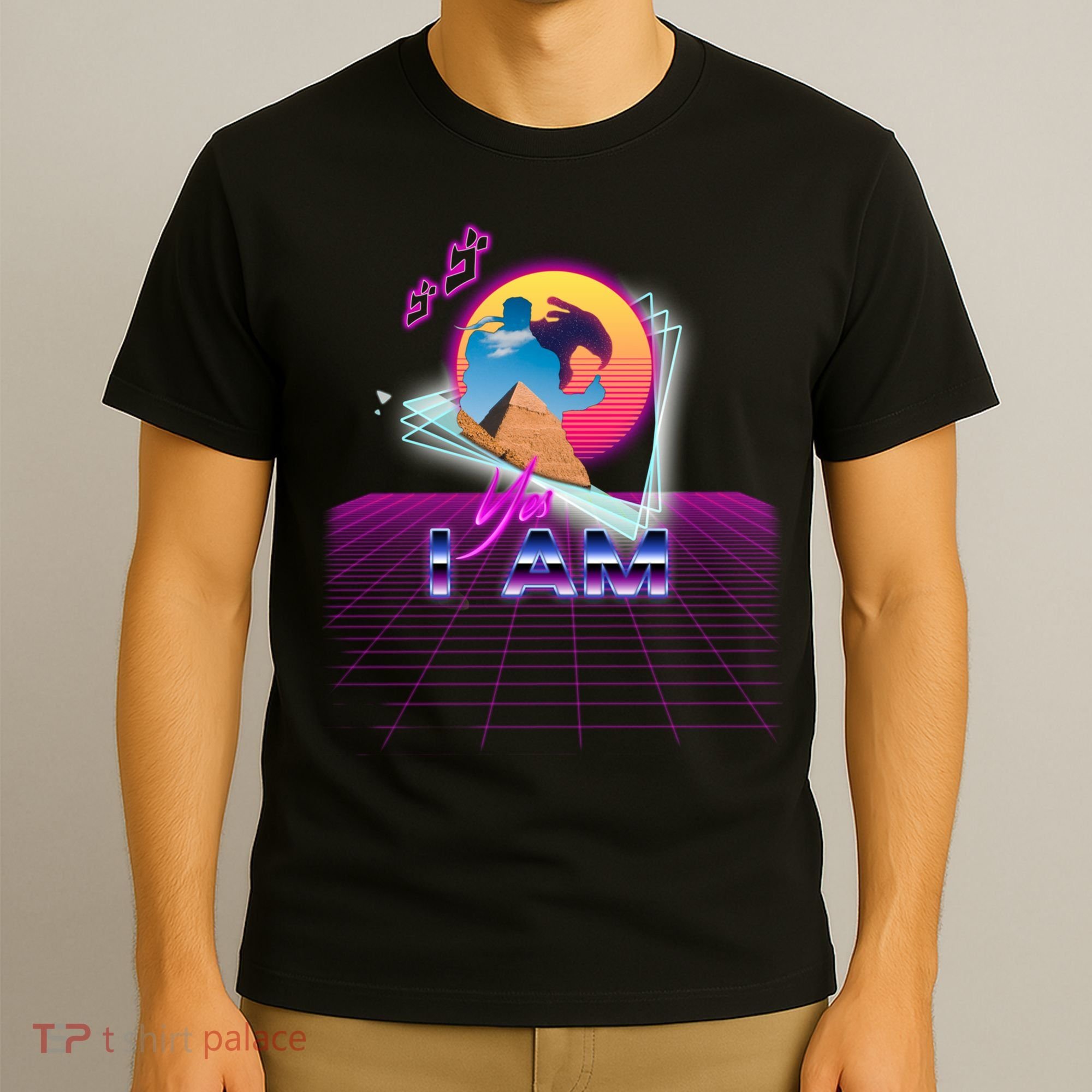 Funny Aesthetic Retro Vaporwave Synthwave Avdol Yes I Am Meme Quote T-Shirt