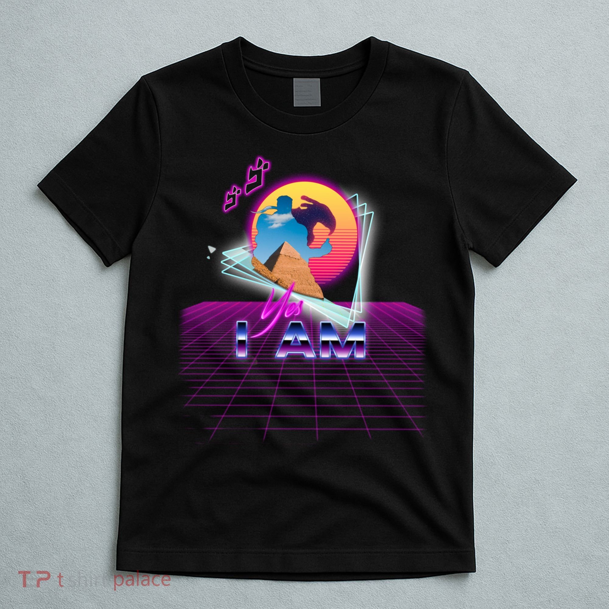 Funny Aesthetic Retro Vaporwave Synthwave Avdol Yes I Am Meme Quote T-Shirt