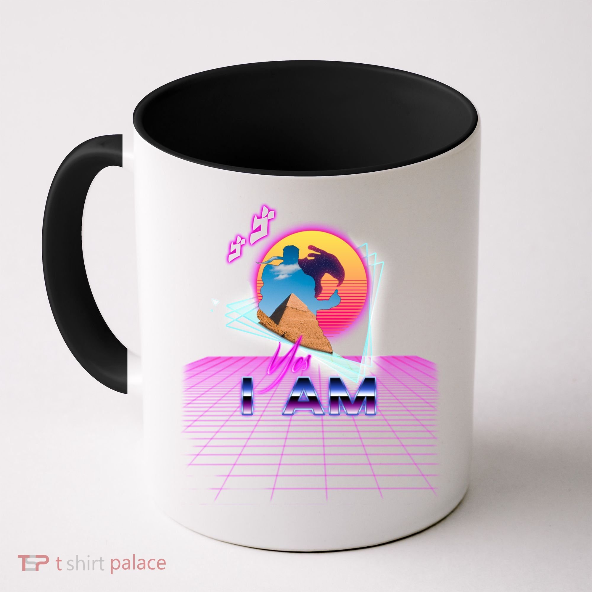 Funny Aesthetic Retro Vaporwave Synthwave Avdol Yes I Am Meme Quote Coffee Mug