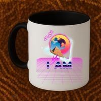 Funny Aesthetic Retro Vaporwave Synthwave Avdol Yes I Am Meme Quote Coffee Mug thumb 2