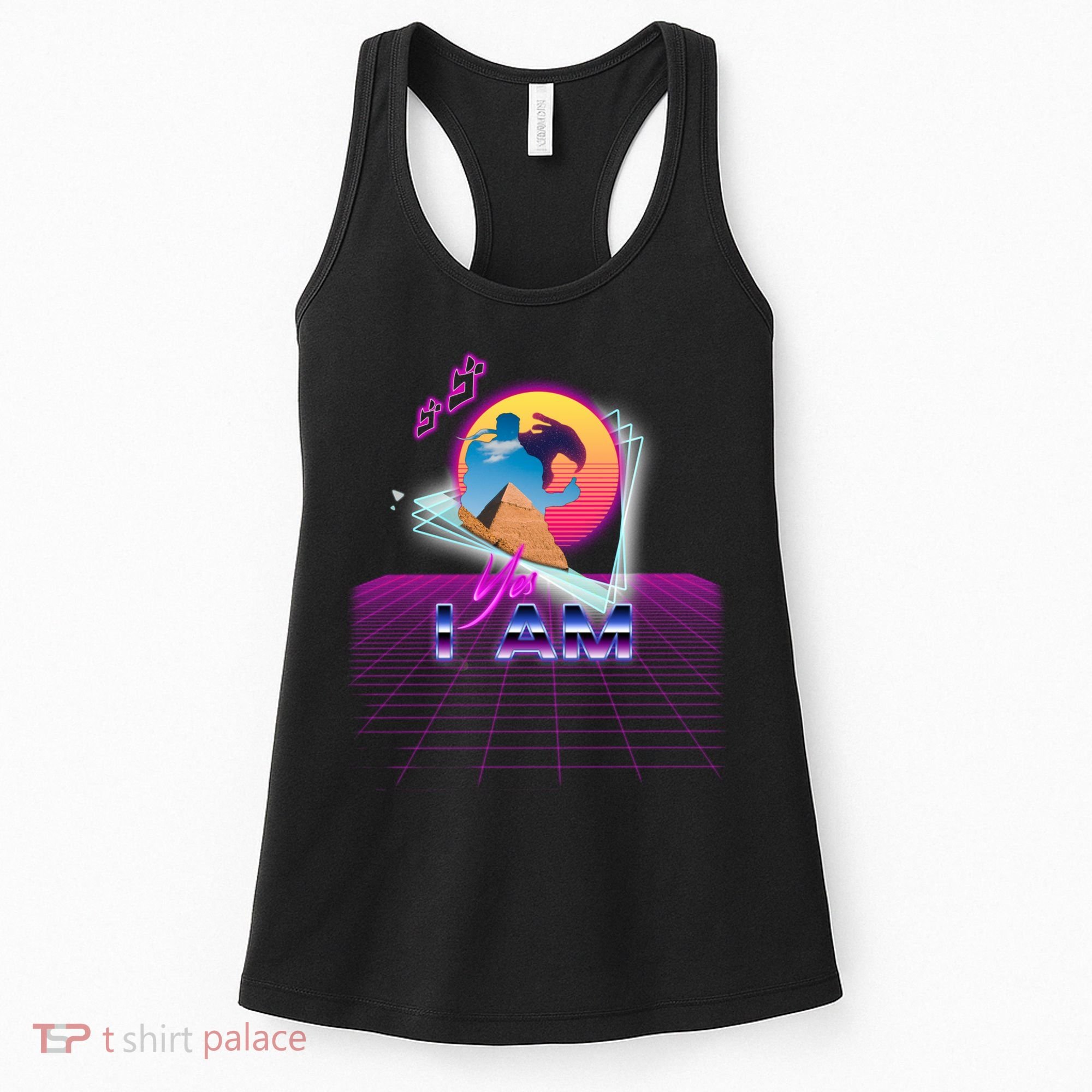 Funny Aesthetic Retro Vaporwave Synthwave Avdol Yes I Am Meme Quote Women's Tank Top