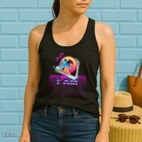 Funny Aesthetic Retro Vaporwave Synthwave Avdol Yes I Am Meme Quote Women's Tank Top thumb 2