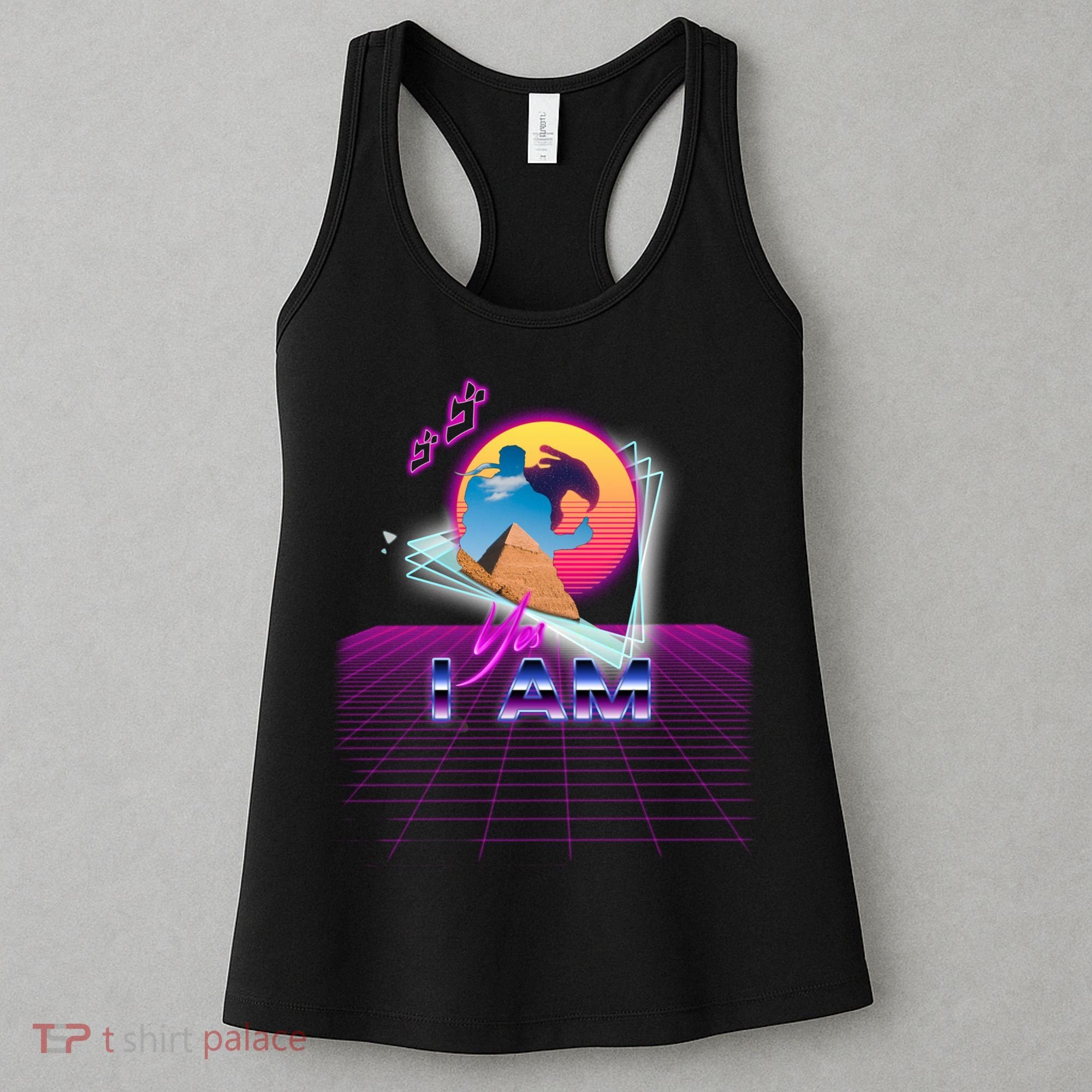 Funny Aesthetic Retro Vaporwave Synthwave Avdol Yes I Am Meme Quote Women's Tank Top