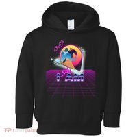 Funny Aesthetic Retro Vaporwave Synthwave Avdol Yes I Am Meme Quote Toddler Hoodie thumb 0