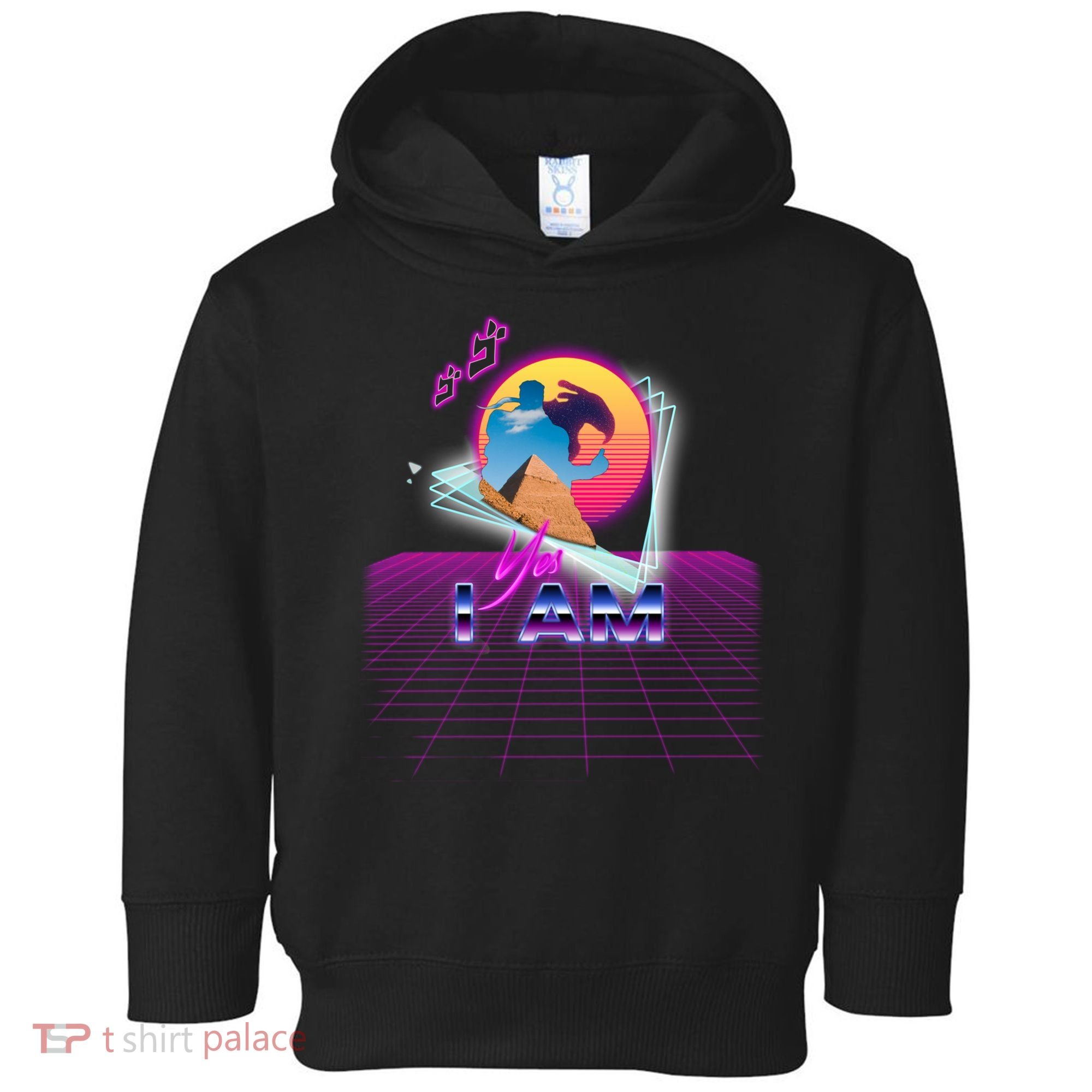 Funny Aesthetic Retro Vaporwave Synthwave Avdol Yes I Am Meme Quote Toddler Hoodie