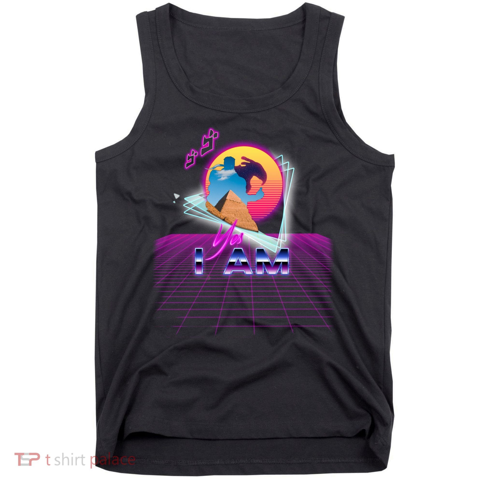 Funny Aesthetic Retro Vaporwave Synthwave Avdol Yes I Am Meme Quote Tank Top