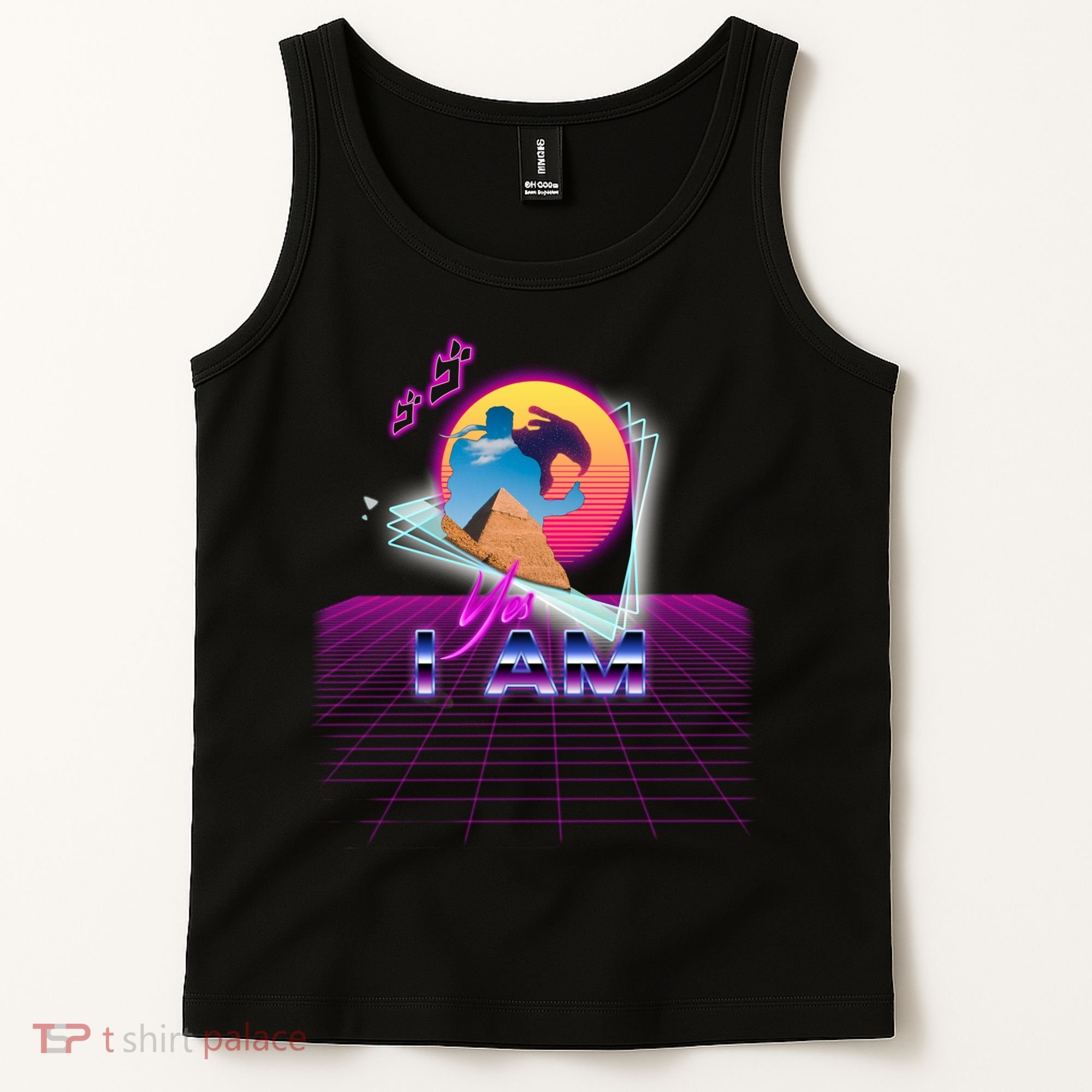Funny Aesthetic Retro Vaporwave Synthwave Avdol Yes I Am Meme Quote Tank Top