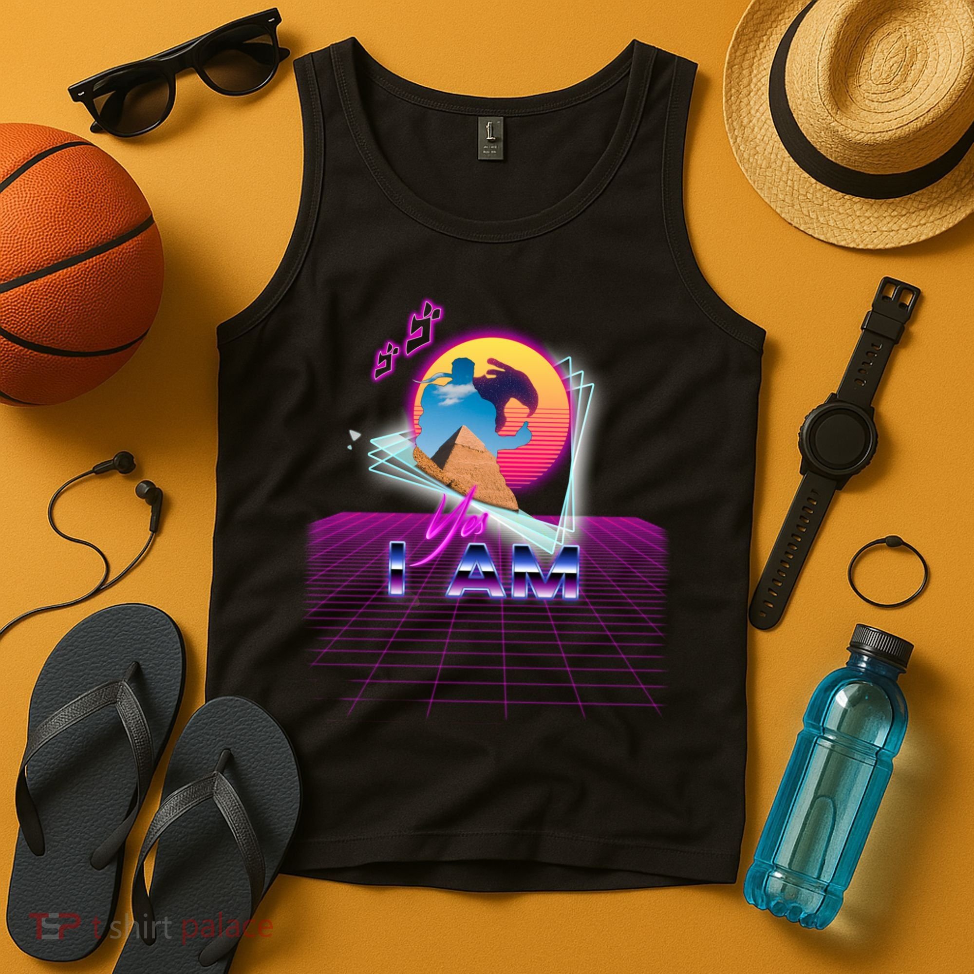 Funny Aesthetic Retro Vaporwave Synthwave Avdol Yes I Am Meme Quote Tank Top