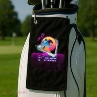 Funny Aesthetic Retro Vaporwave Synthwave Avdol Yes I Am Meme Quote Golf Towel thumb 2