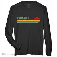 Fairbanks Alaska Retro Sunset Zone Performance Long-Sleeve T-Shirt thumb 0