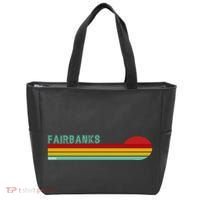 Fairbanks Alaska Retro Sunset Tote Bag thumb 0