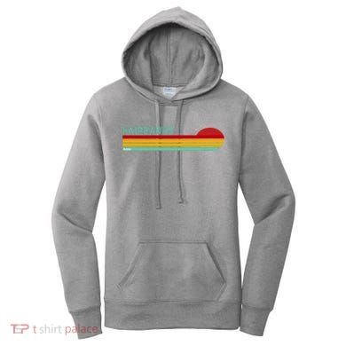 Fairbanks Alaska Retro Sunset Women's Hoodie