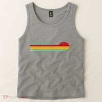 Fairbanks Alaska Retro Sunset Tank Top thumb 2