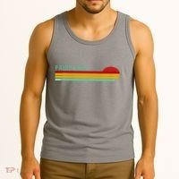 Fairbanks Alaska Retro Sunset Tank Top thumb 3