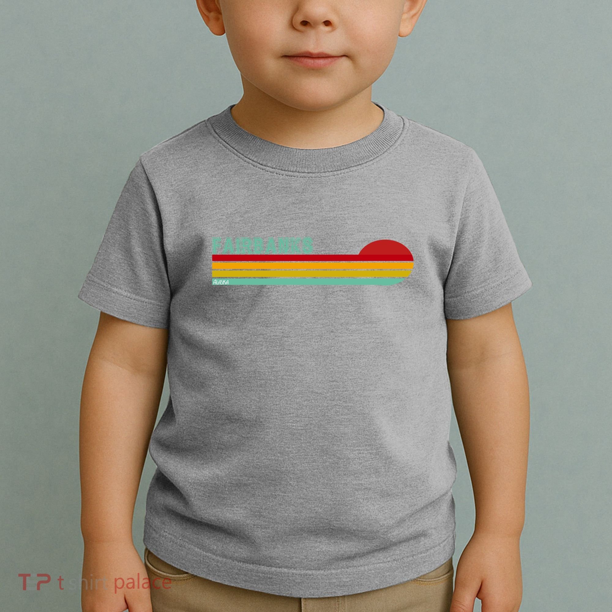 Fairbanks Alaska Retro Sunset Toddler T-Shirt