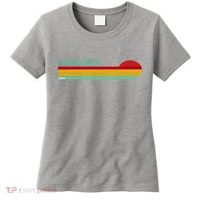 Fairbanks Alaska Retro Sunset Women's T-Shirt