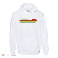 Fairbanks Alaska Retro Sunset Comfort Colors Garment-Dyed Hooded Sweatshirt thumb 0