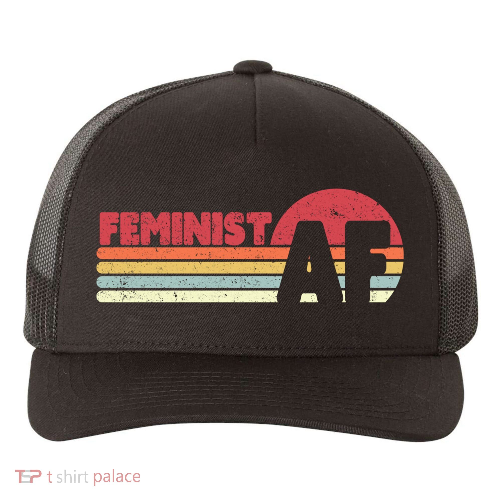 Feminist Af Retro Feminism Cool Gift Yupoong Adult 5-Panel Trucker Hat