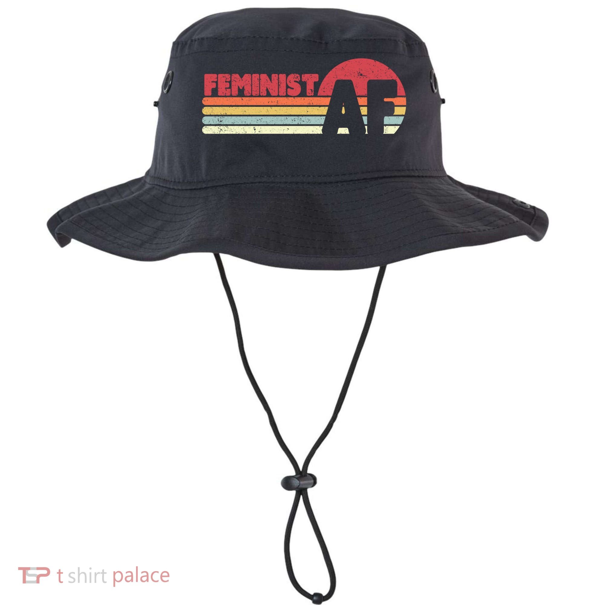 Feminist Af Retro Feminism Cool Gift Bucket Hat