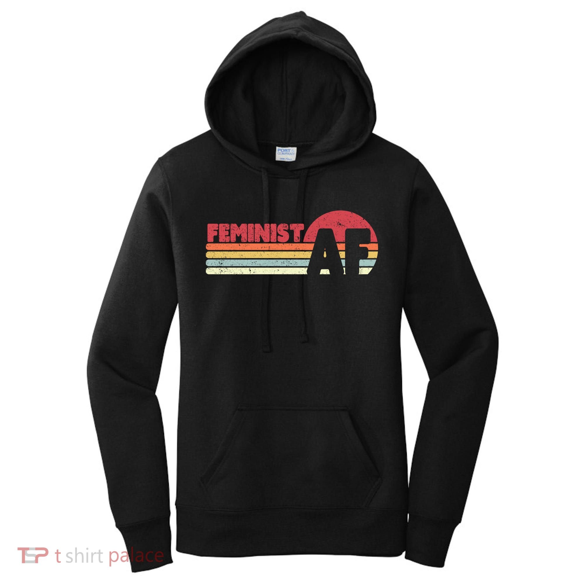 Feminist Af Retro Feminism Cool Gift Women's Hoodie