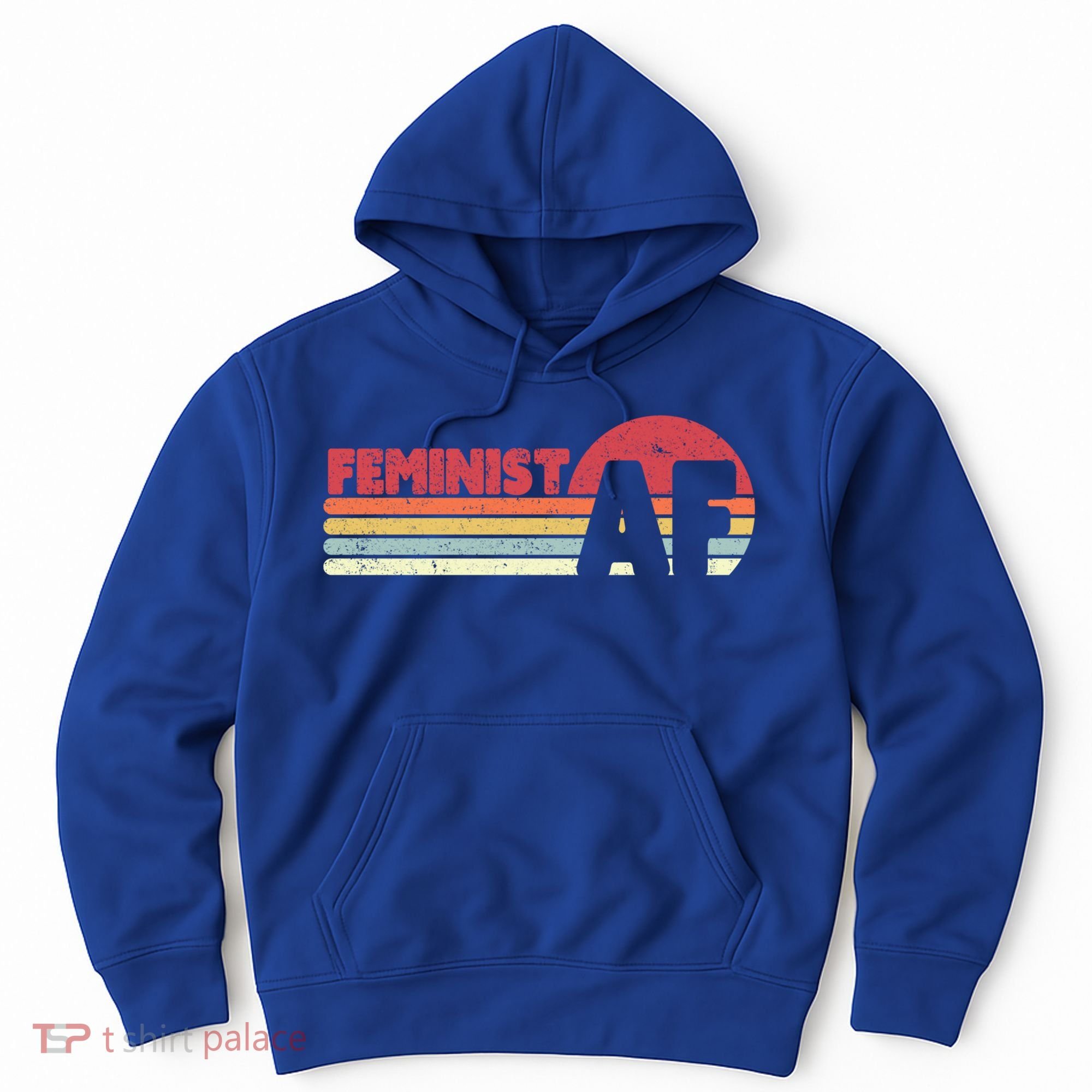 Feminist Af Retro Feminism Cool Gift Hoodie