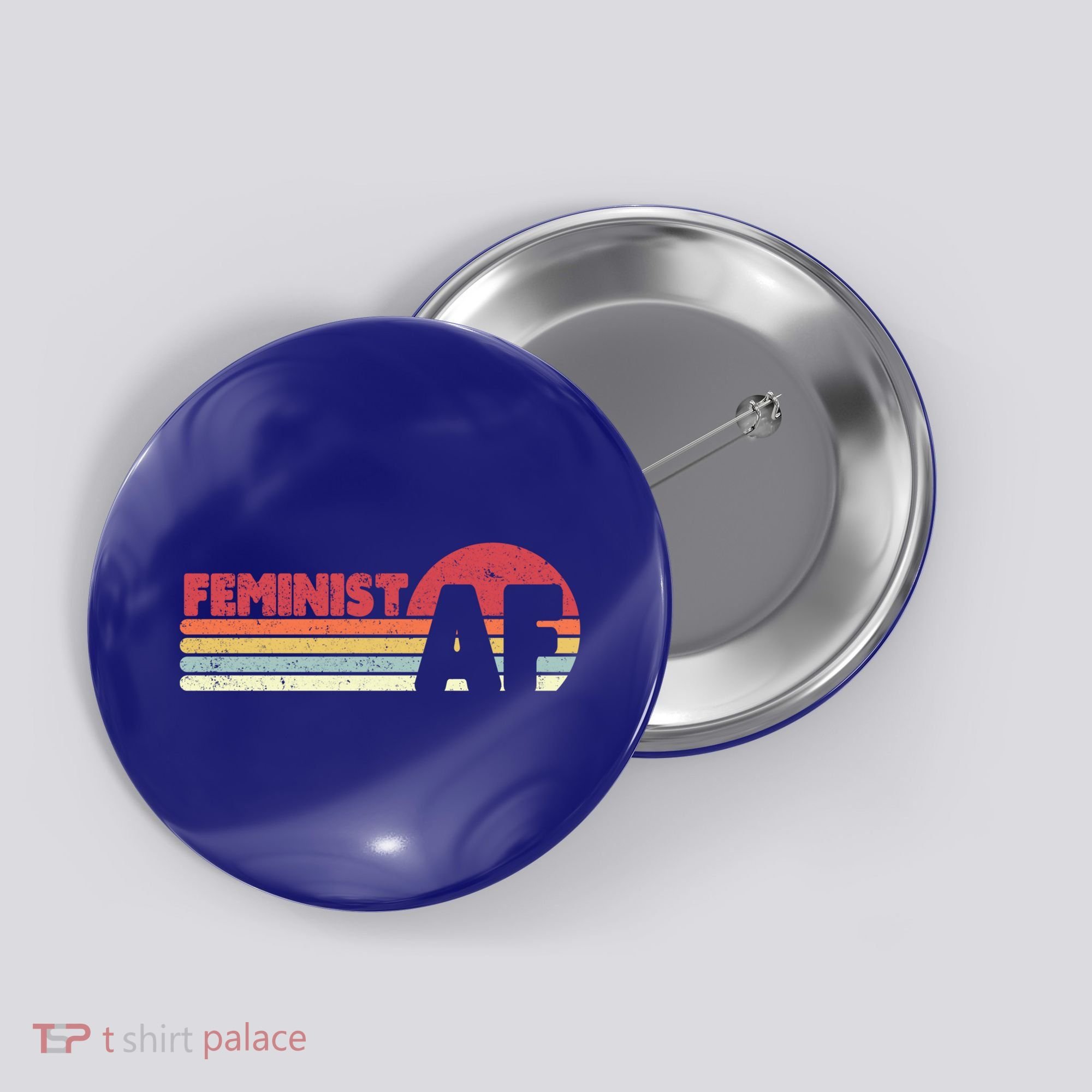 Feminist Af Retro Feminism Cool Gift Button
