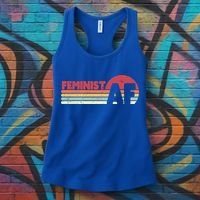 Feminist Af Retro Feminism Cool Gift Women's Tank Top thumb 3
