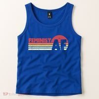 Feminist Af Retro Feminism Cool Gift Tank Top thumb 2