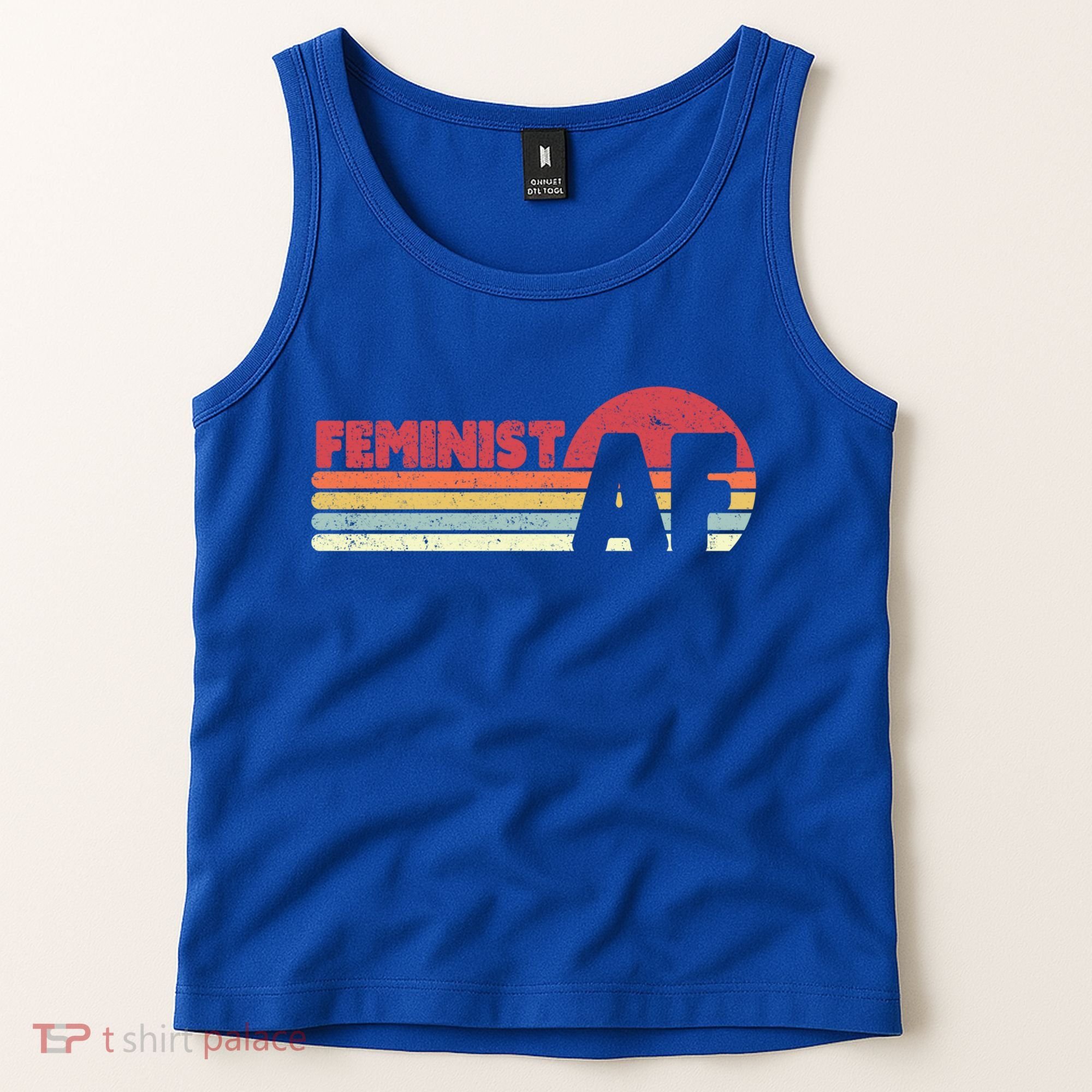 Feminist Af Retro Feminism Cool Gift Tank Top