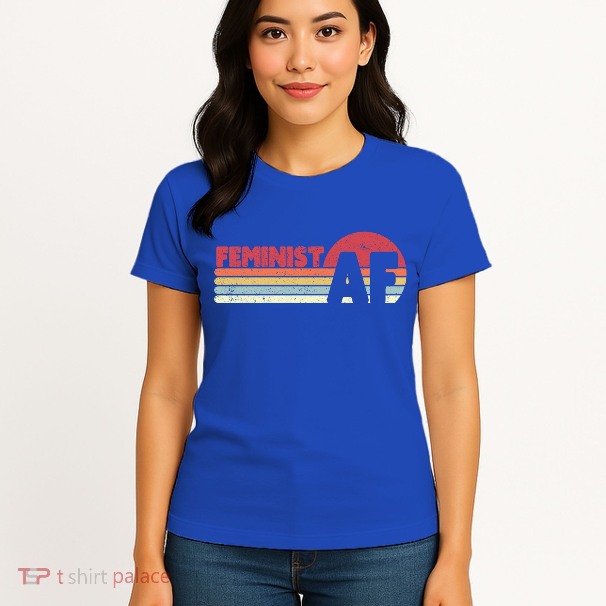 Feminist Af Retro Feminism Cool Gift Women's T-Shirt