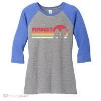 Feminist Af Retro Feminism Cool Gift Women's Tri-Blend 3/4-Sleeve Raglan Shirt thumb 0