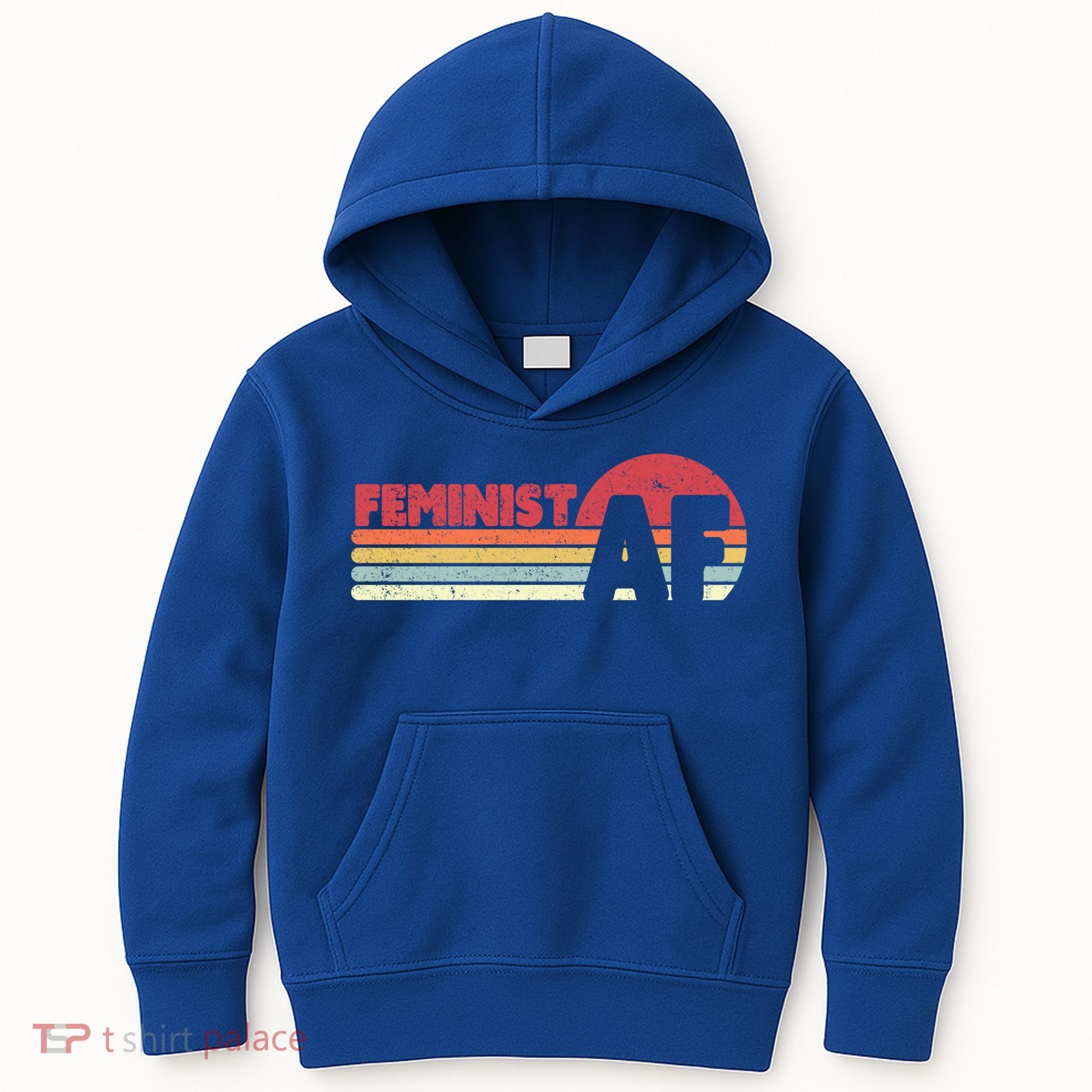 Feminist Af Retro Feminism Cool Gift Kids Hoodie
