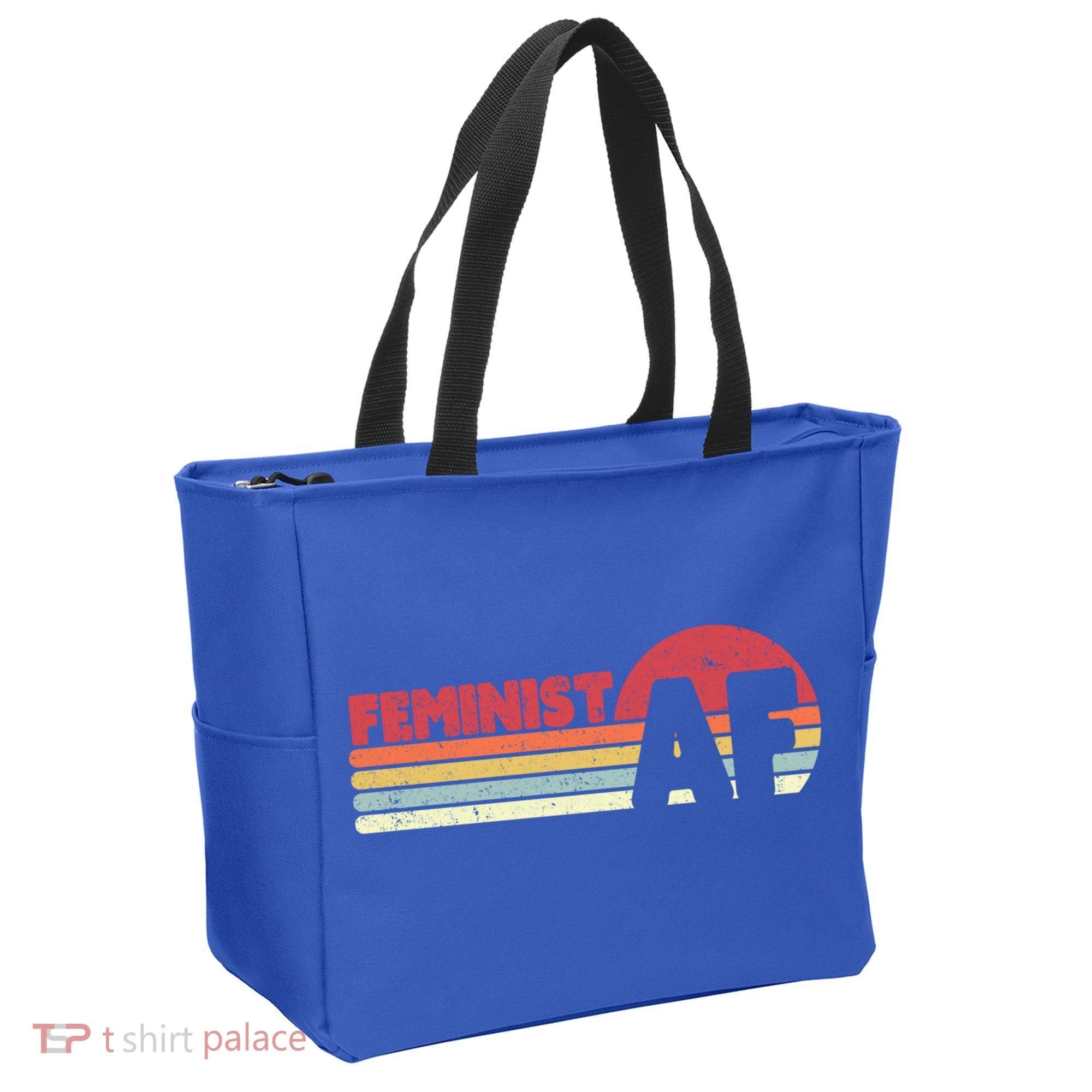 Feminist Af Retro Feminism Cool Gift Tote Bag