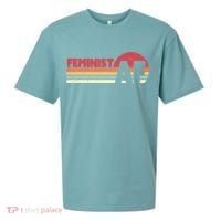 Feminist Af Retro Feminism Cool Gift Sueded Cloud Jersey T-Shirt thumb 0