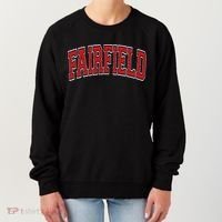 Fairfield Arched Red Text Women's Sweatshirt thumb 0