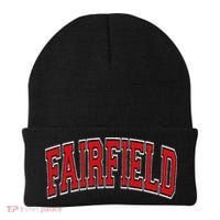 Fairfield Arched Red Text Beanie thumb 0