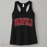 Fairfield Arched Red Text Women's Tank Top thumb 3