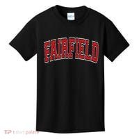 Fairfield Arched Red Text Kids T-Shirt thumb 0