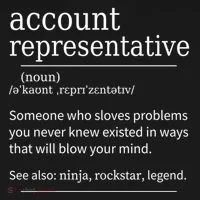 Funny Account Representative Definition Cute Gift Ornament thumb 1