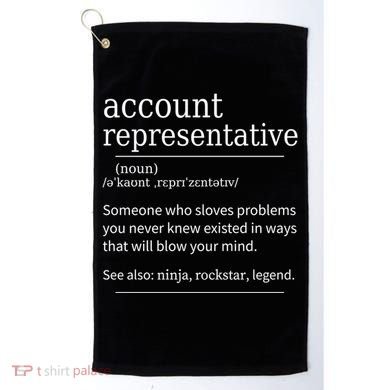 Funny Account Representative Definition Cute Gift Golf Towel