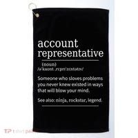 Funny Account Representative Definition Cute Gift Golf Towel thumb 0