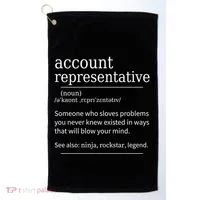 Funny Account Representative Definition Cute Gift Golf Towel thumb 0
