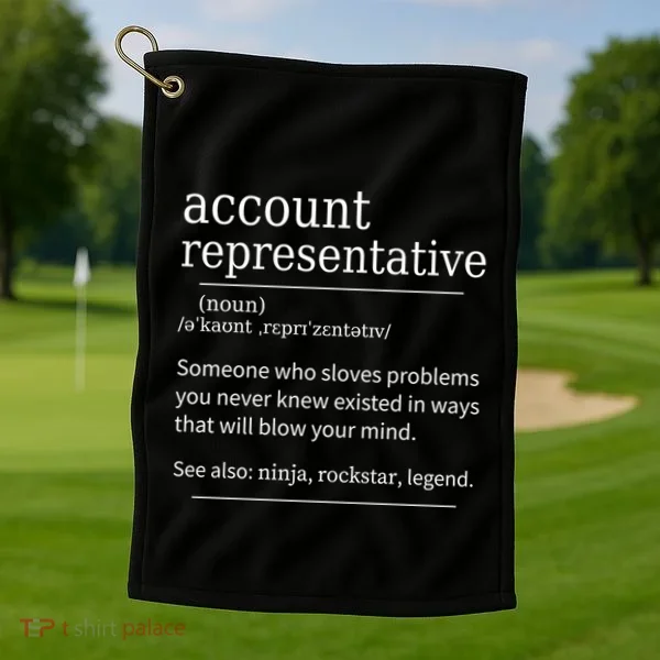 Funny Account Representative Definition Cute Gift Golf Towel