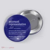 Funny Account Representative Definition Cute Gift Button thumb 0