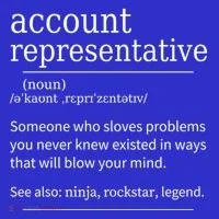 Funny Account Representative Definition Cute Gift Button thumb 1