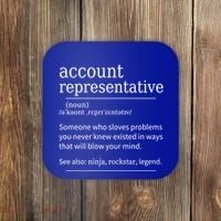 Funny Account Representative Definition Cute Gift Coaster thumb 0