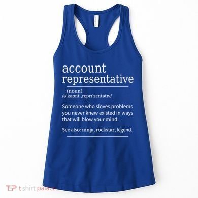 Funny Account Representative Definition Cute Gift Women's Tank Top